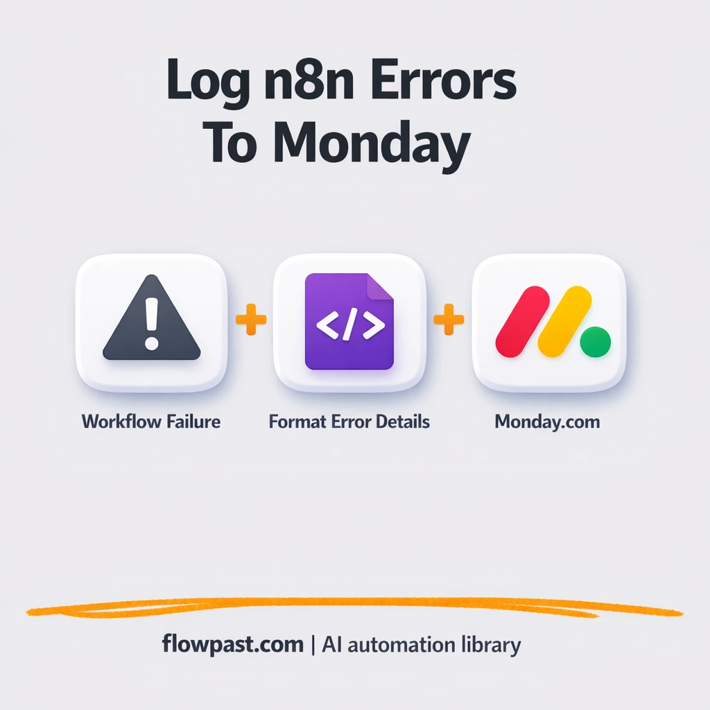 Monday.com + Slack: catch errors before work stalls - n8n workflow automation template
