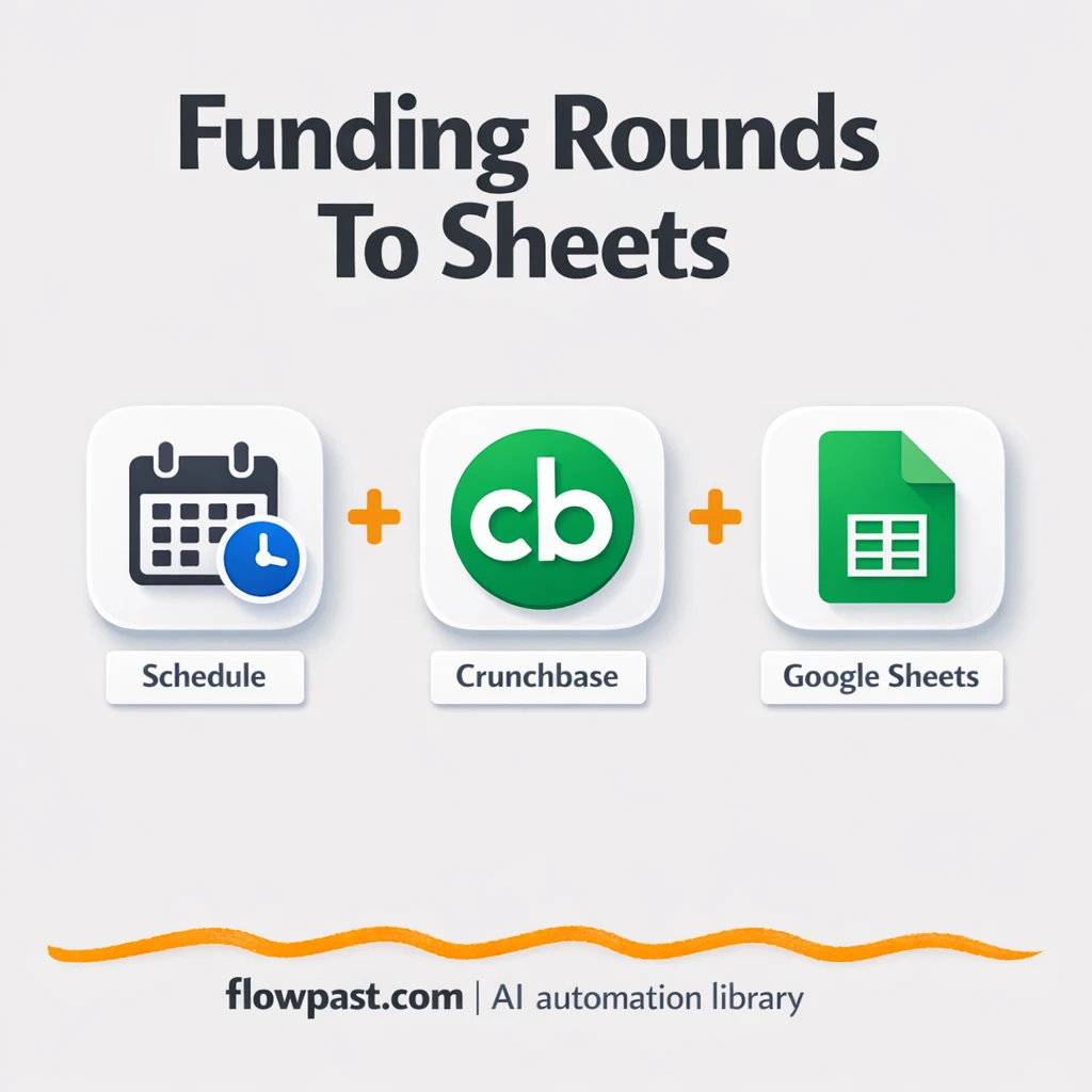Crunchbase to Google Sheets, funded leads ready - n8n workflow automation template
