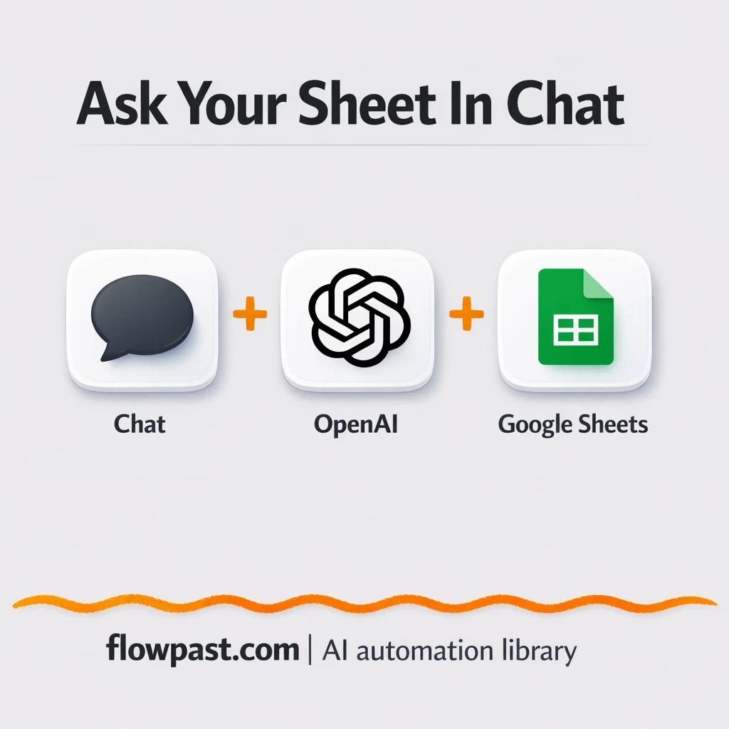 Google Sheets + GPT-4: instant answers in chat - n8n workflow automation template