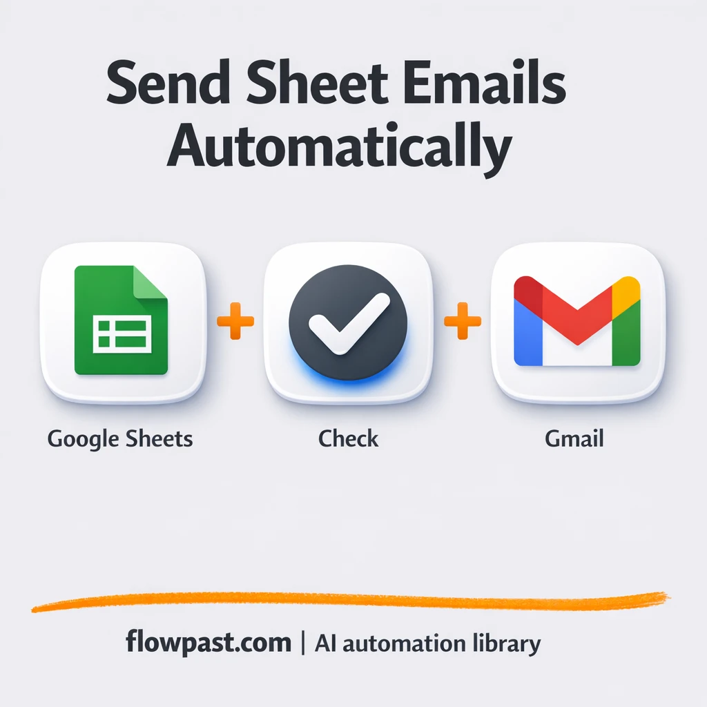 Google Sheets to Gmail, scheduled outreach without slips - n8n workflow automation template