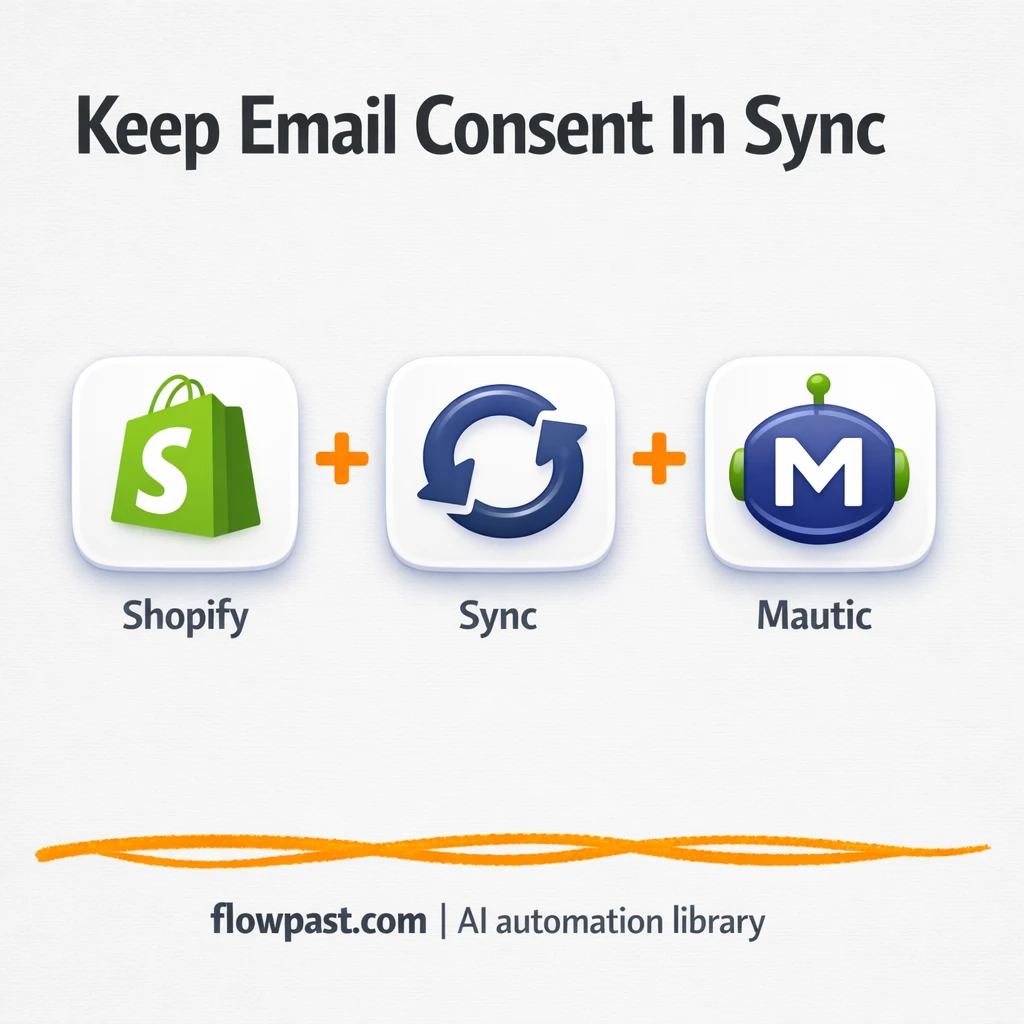 Keep Shopify and Mautic consent in sync - n8n workflow automation template