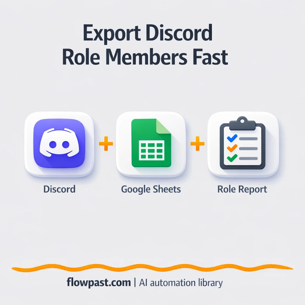 Discord to Google Sheets, role based member lists - n8n workflow automation template