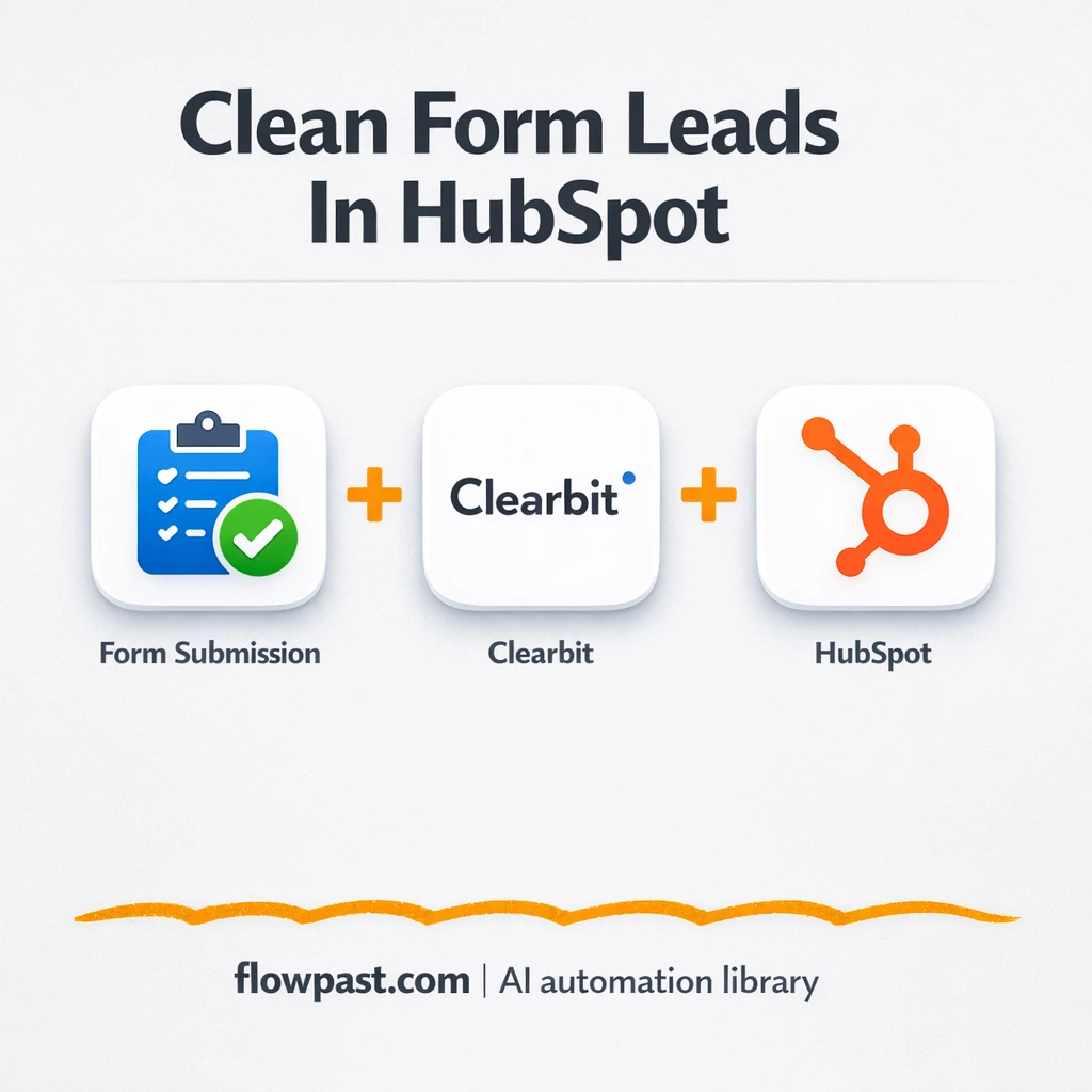 Hunter.io + HubSpot: only verified leads get in - n8n workflow automation template