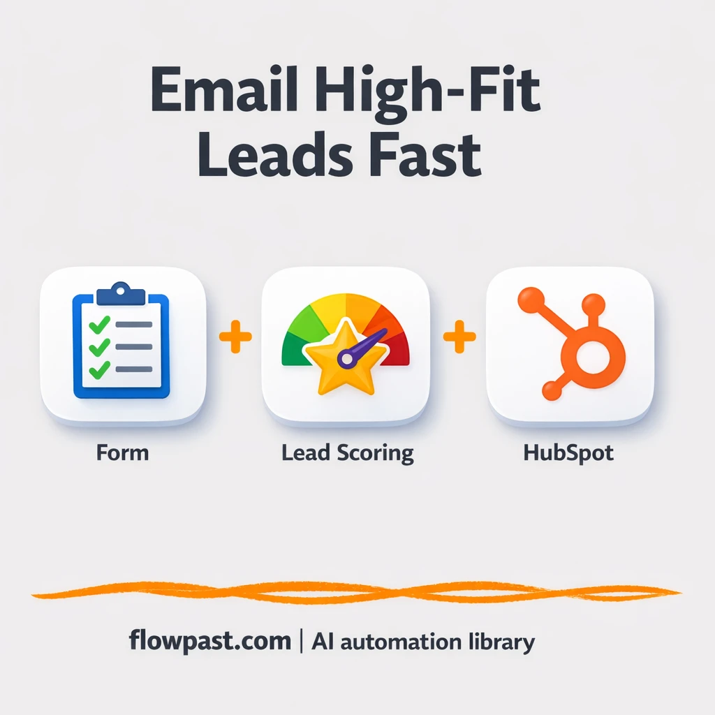 Hunter + HubSpot: qualify leads and log outreach - n8n workflow automation template