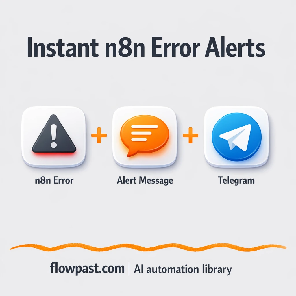Telegram alerts for failed runs, fix issues faster - n8n workflow automation template