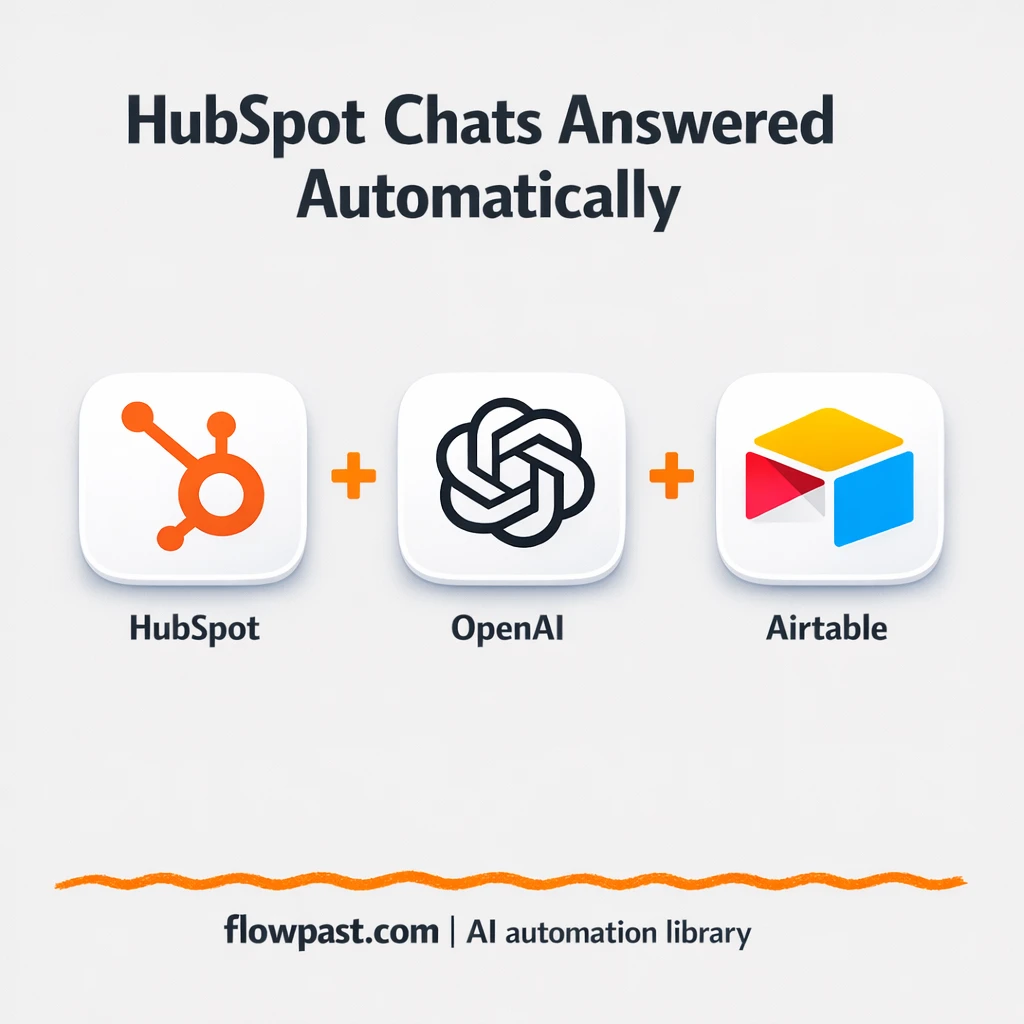 HubSpot + Airtable: consistent AI chat replies - n8n workflow automation template