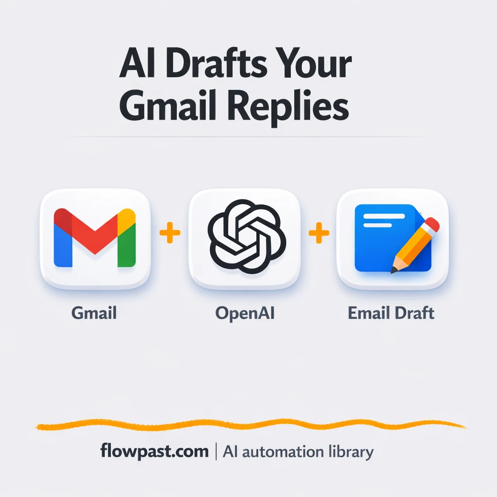 Gmail + OpenAI: draft replies ready in every thread - n8n workflow automation template