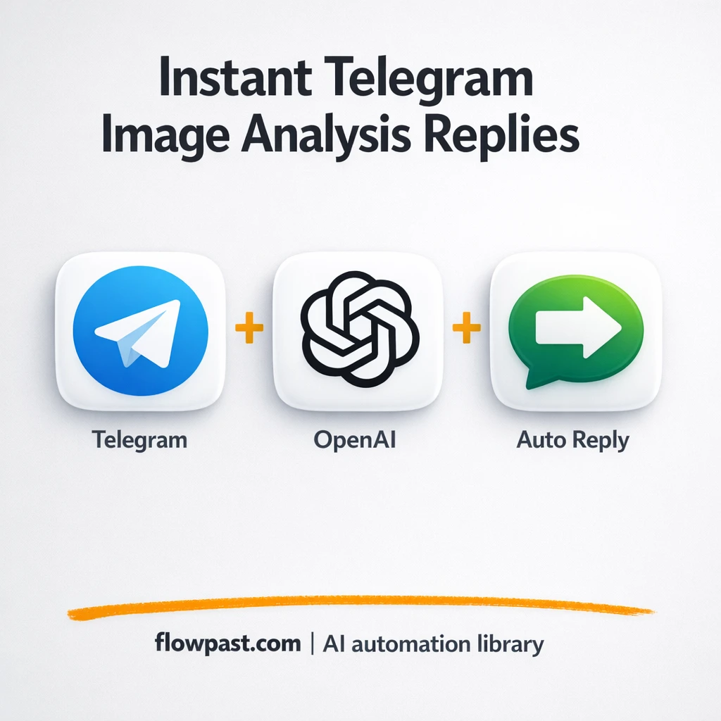 Telegram + OpenAI: instant image replies in your chats - n8n workflow automation template