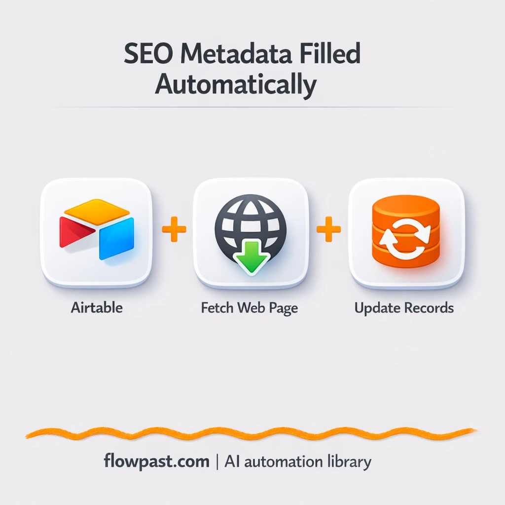Airtable + Chrome: meta tags collected for SEO audits - n8n workflow automation template