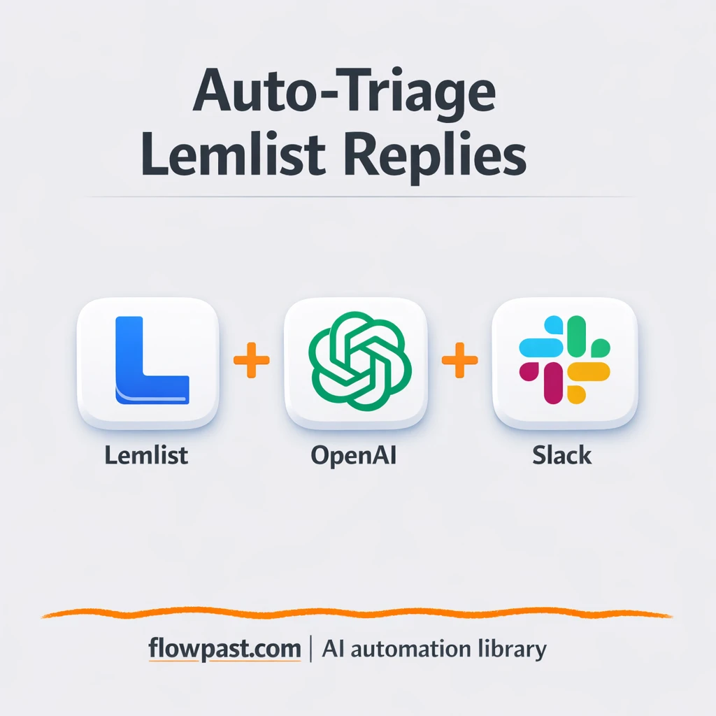 Lemlist + Slack: replies routed and unsubscribes caught - n8n workflow automation template