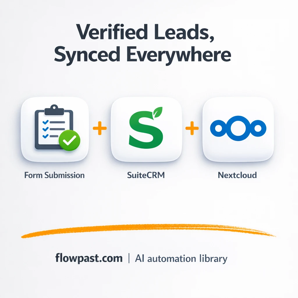 SuiteCRM + Brevo: verified leads, synced and ready - n8n workflow automation template