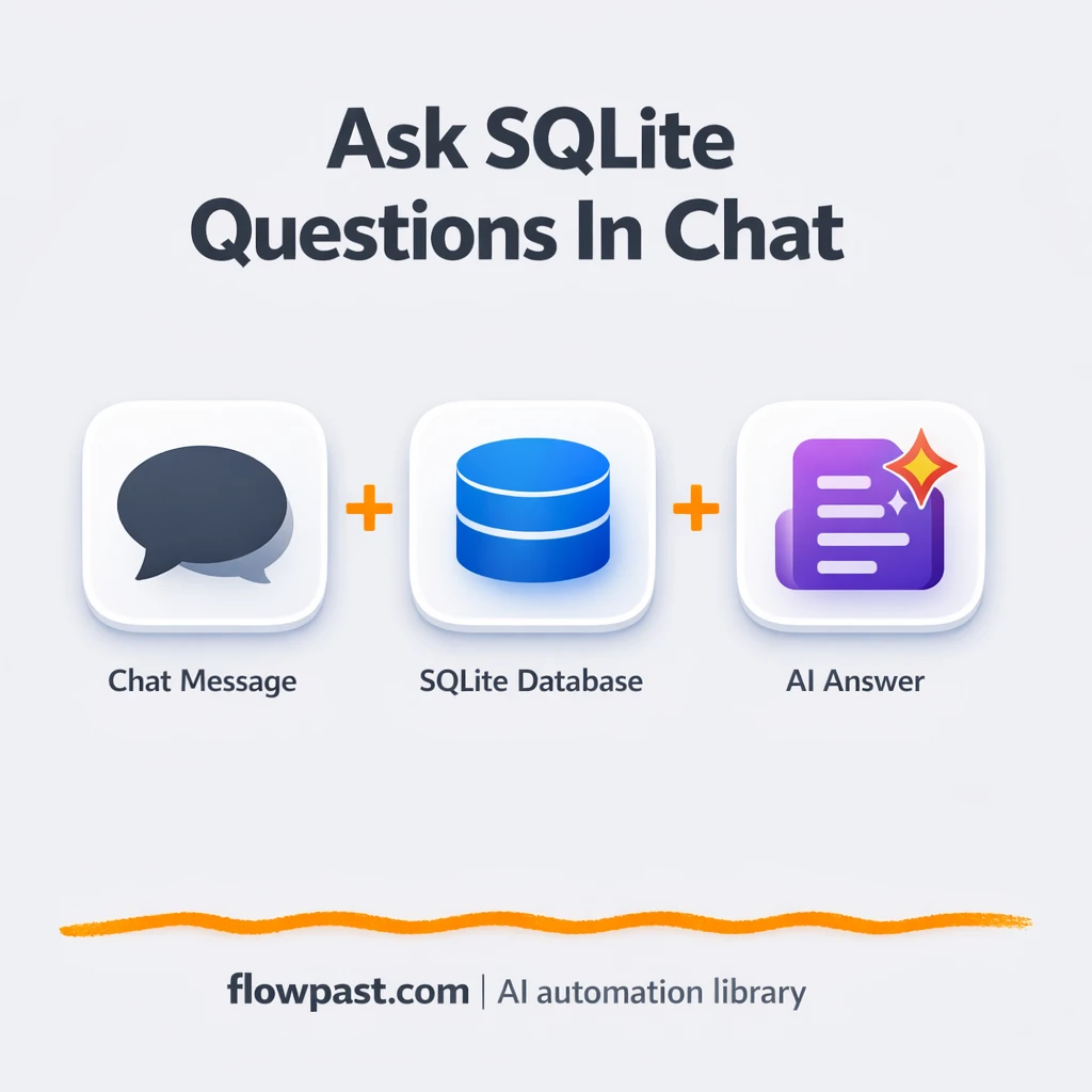 SQLite + OpenAI: answers to data questions in chat - n8n workflow automation template