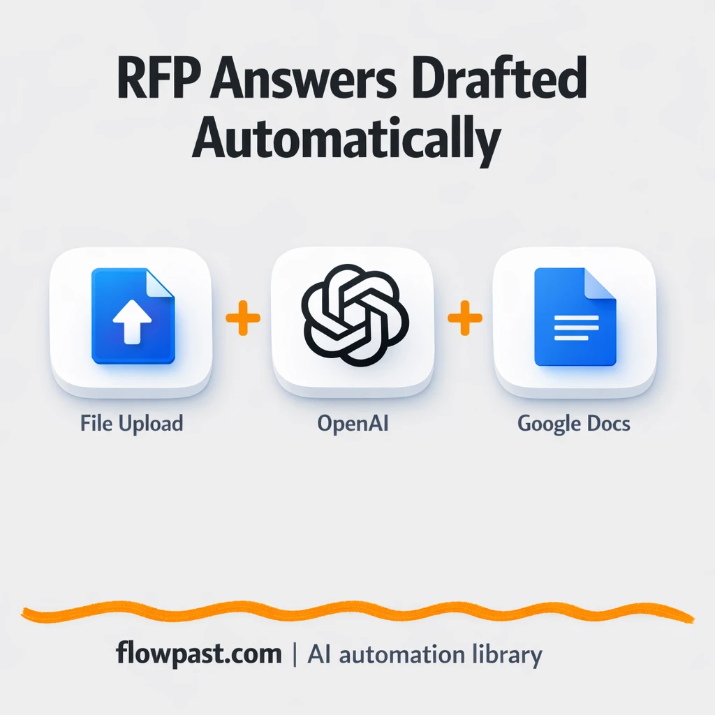 Google Docs + Slack, faster RFP response drafts - n8n workflow automation template