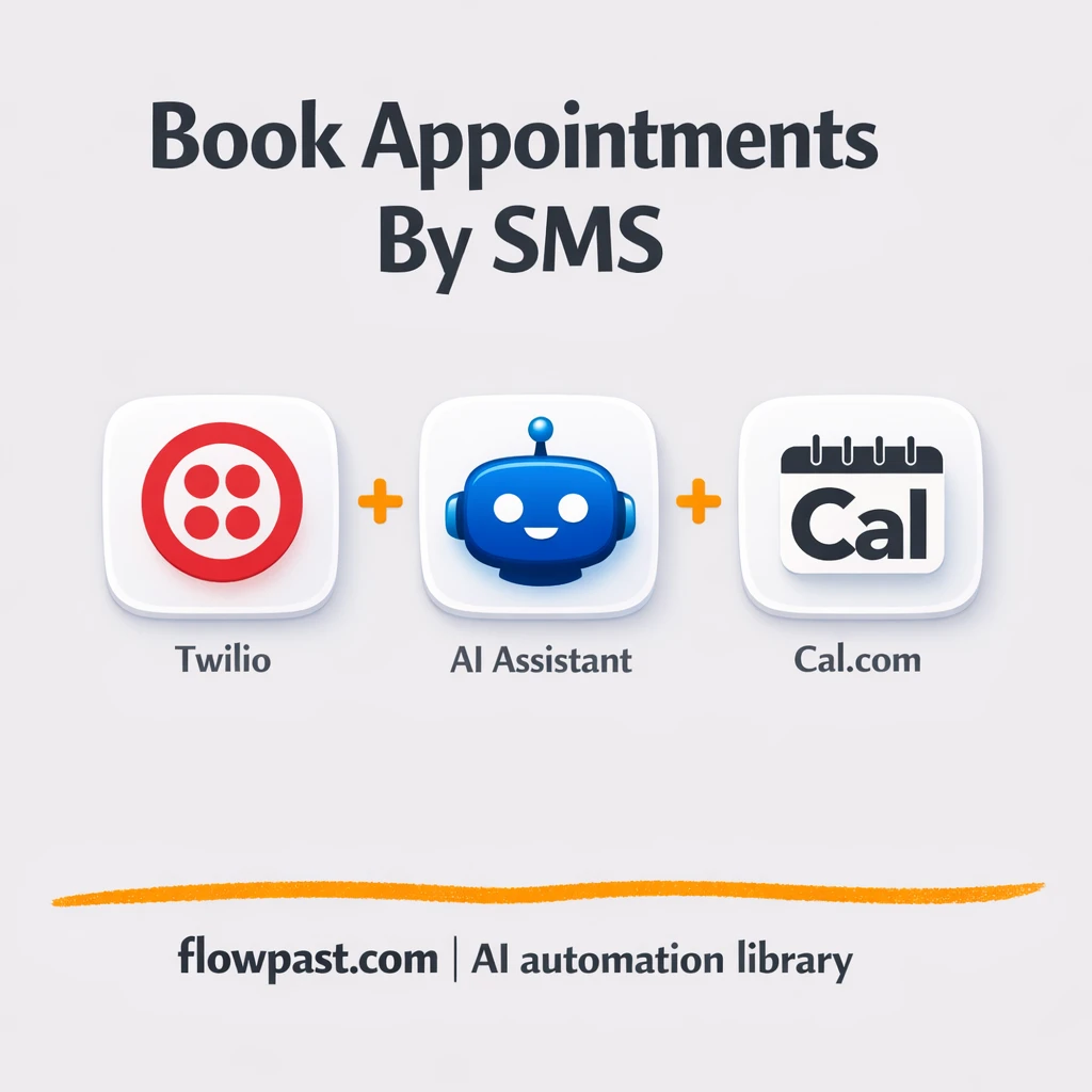 Twilio + Cal.com: book appointments from SMS - n8n workflow automation template