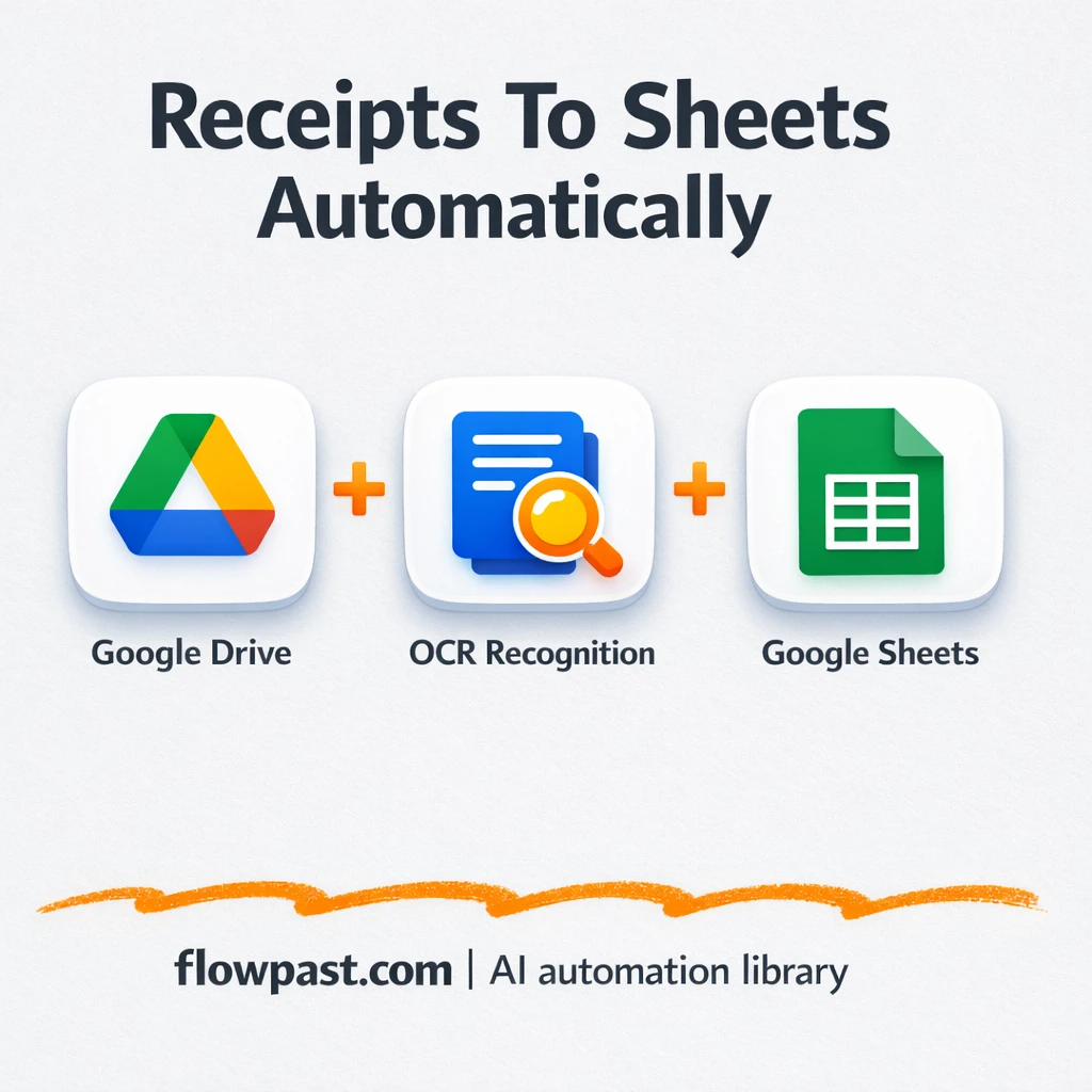 Google Drive to Google Sheets, invoices logged clean - n8n workflow automation template