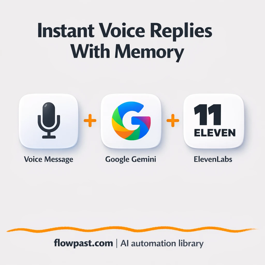 OpenAI + ElevenLabs: faster voice support replies - n8n workflow automation template