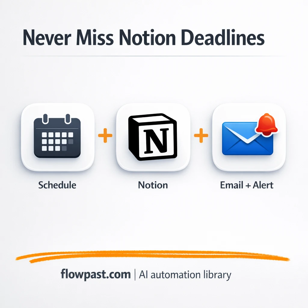 Notion + Email: a weekly digest of overdue tasks - n8n workflow automation template