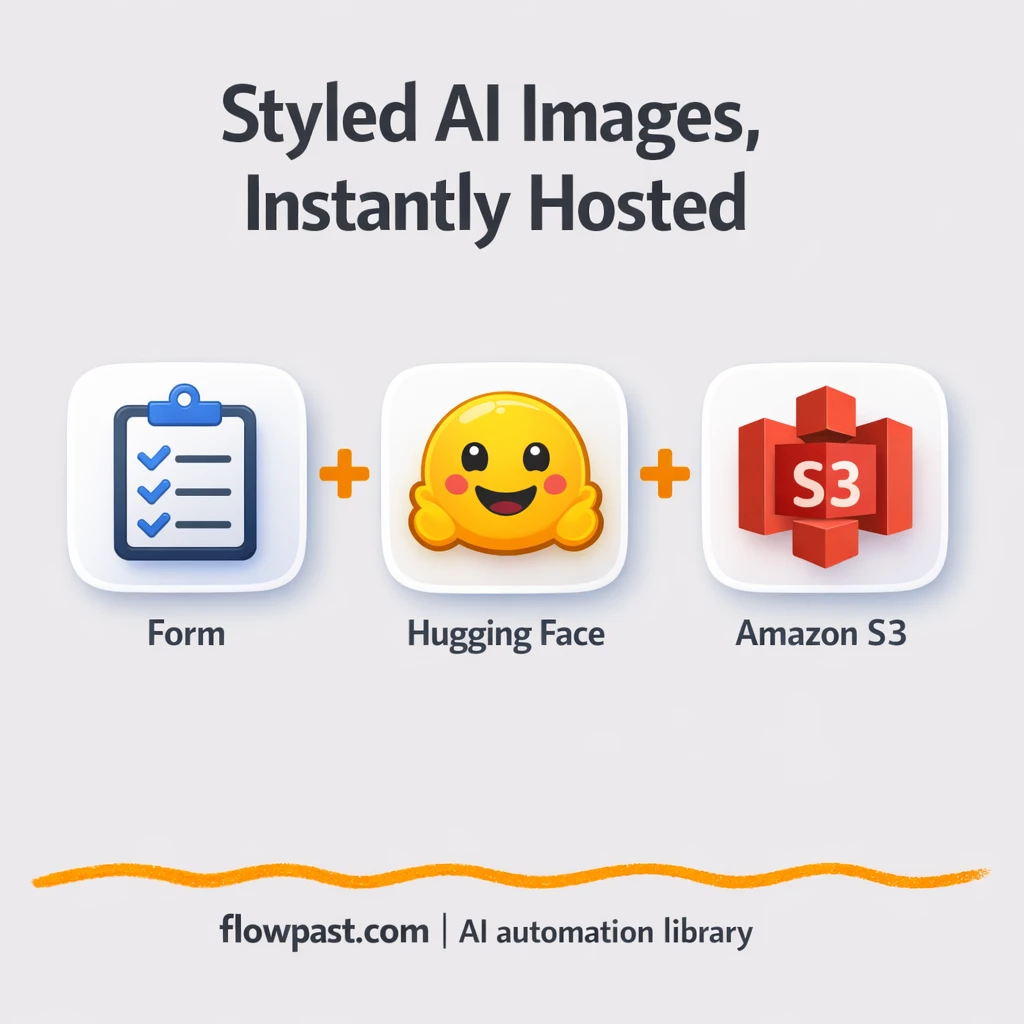 Hugging Face to Slack, image requests stay organized - n8n workflow automation template