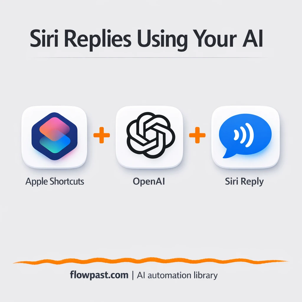Siri + OpenAI: voice requests turned into replies - n8n workflow automation template