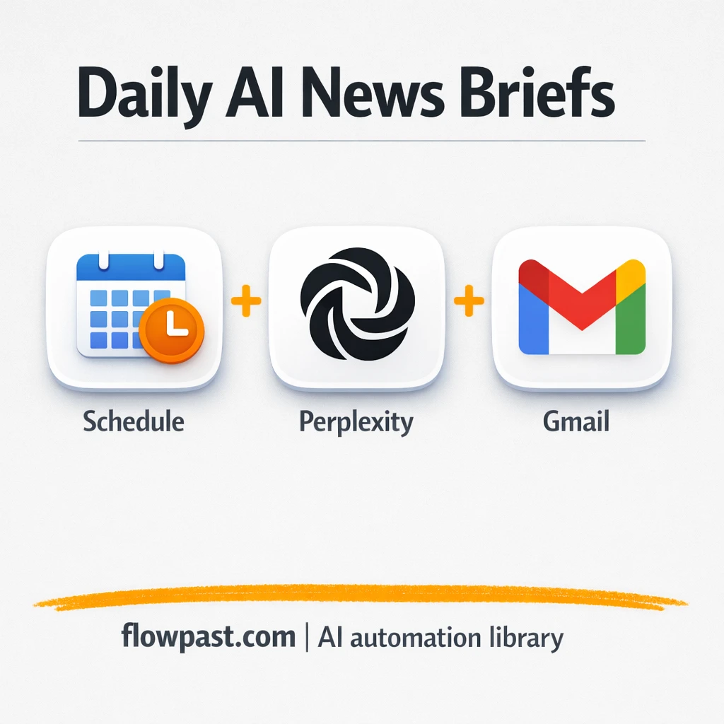OpenRouter to Gmail, daily news briefs in your inbox - n8n workflow automation template
