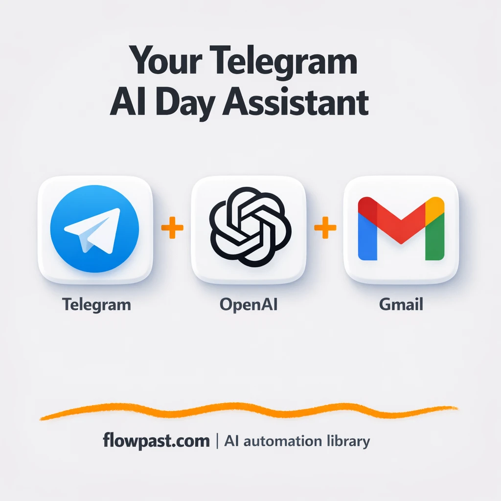 Telegram + Gmail: one chat for quick email answers - n8n workflow automation template
