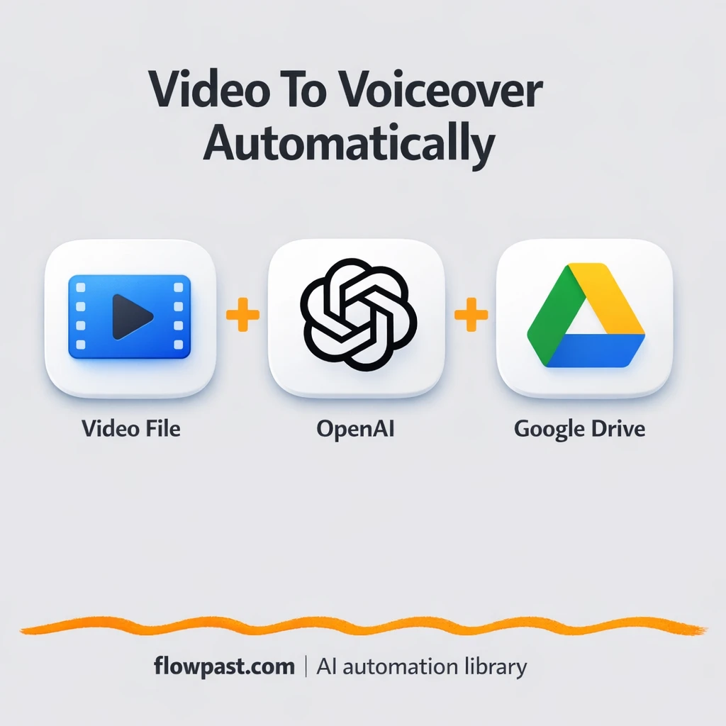 OpenAI to Google Drive, voiceovers ready to share - n8n workflow automation template