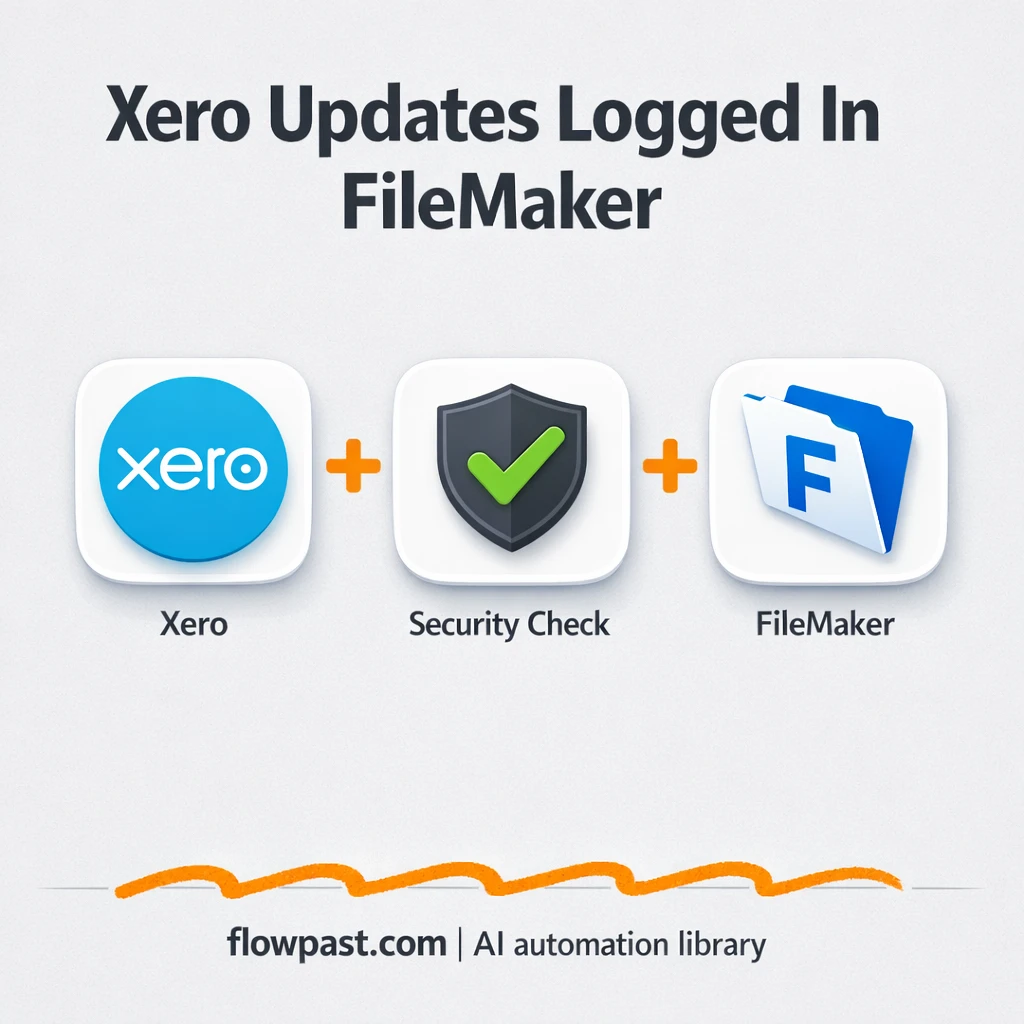 Xero meets FileMaker for always current invoices - n8n workflow automation template