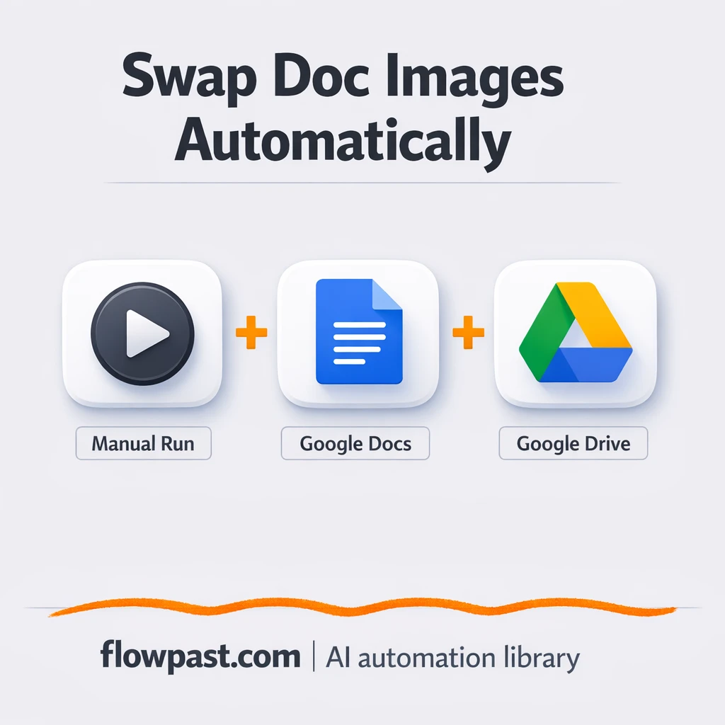 Google Docs + Google Drive: swap images, export PDFs - n8n workflow automation template