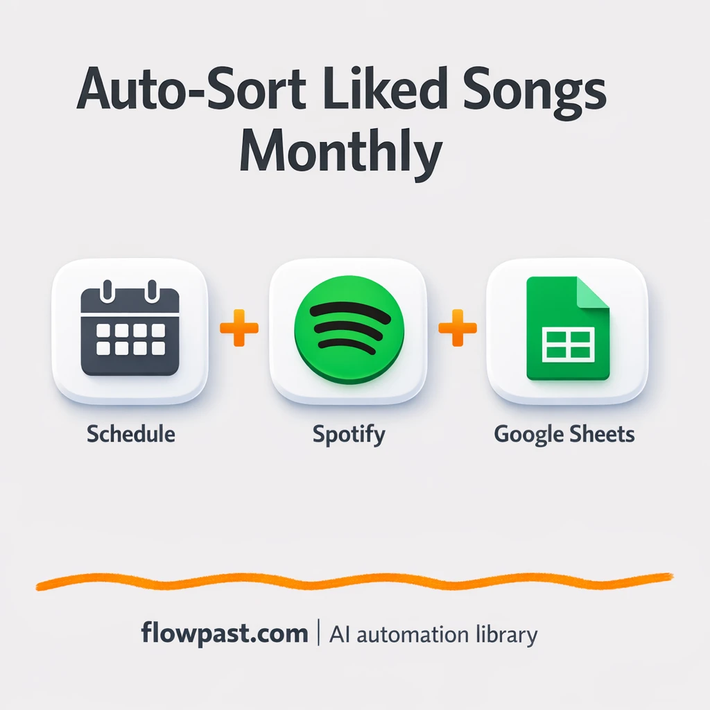 Spotify to Google Sheets, playlists stay organized - n8n workflow automation template