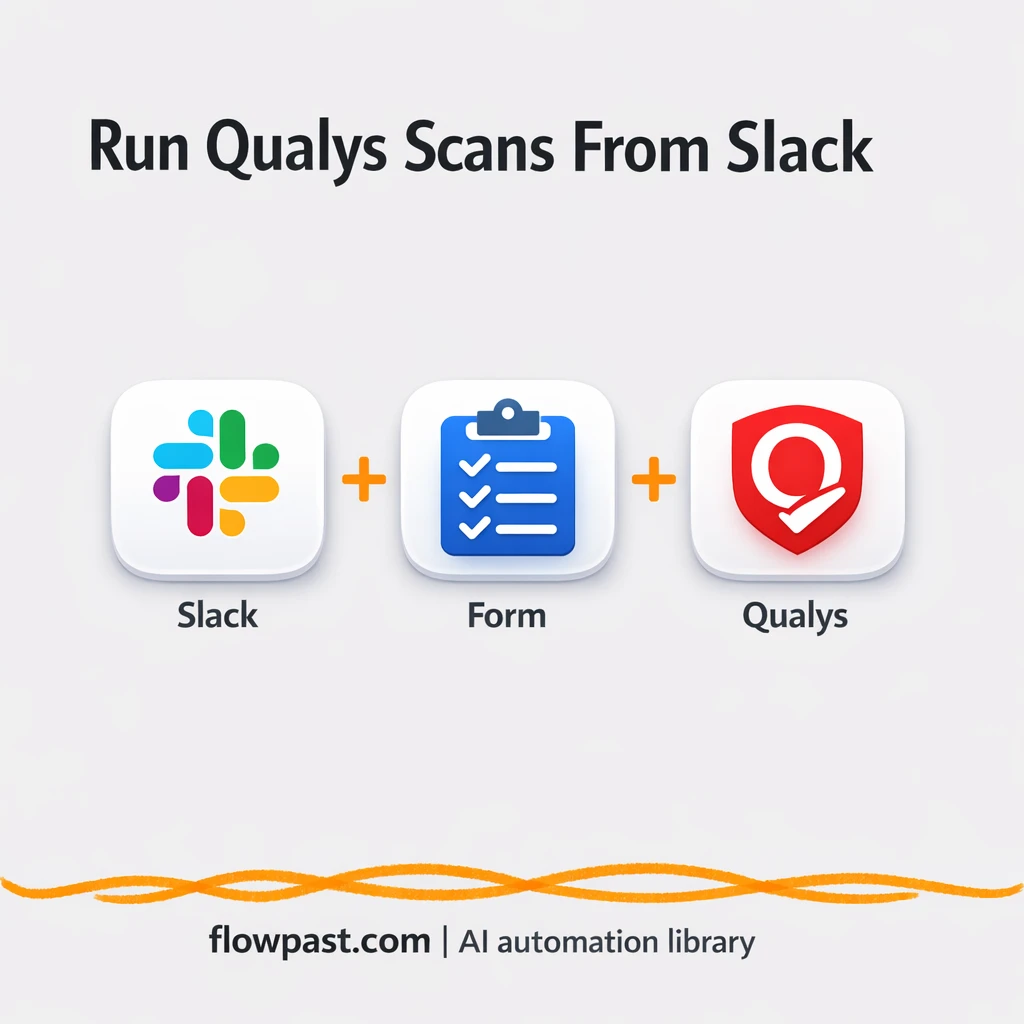 Slack + Qualys: run scans and send reports cleanly - n8n workflow automation template