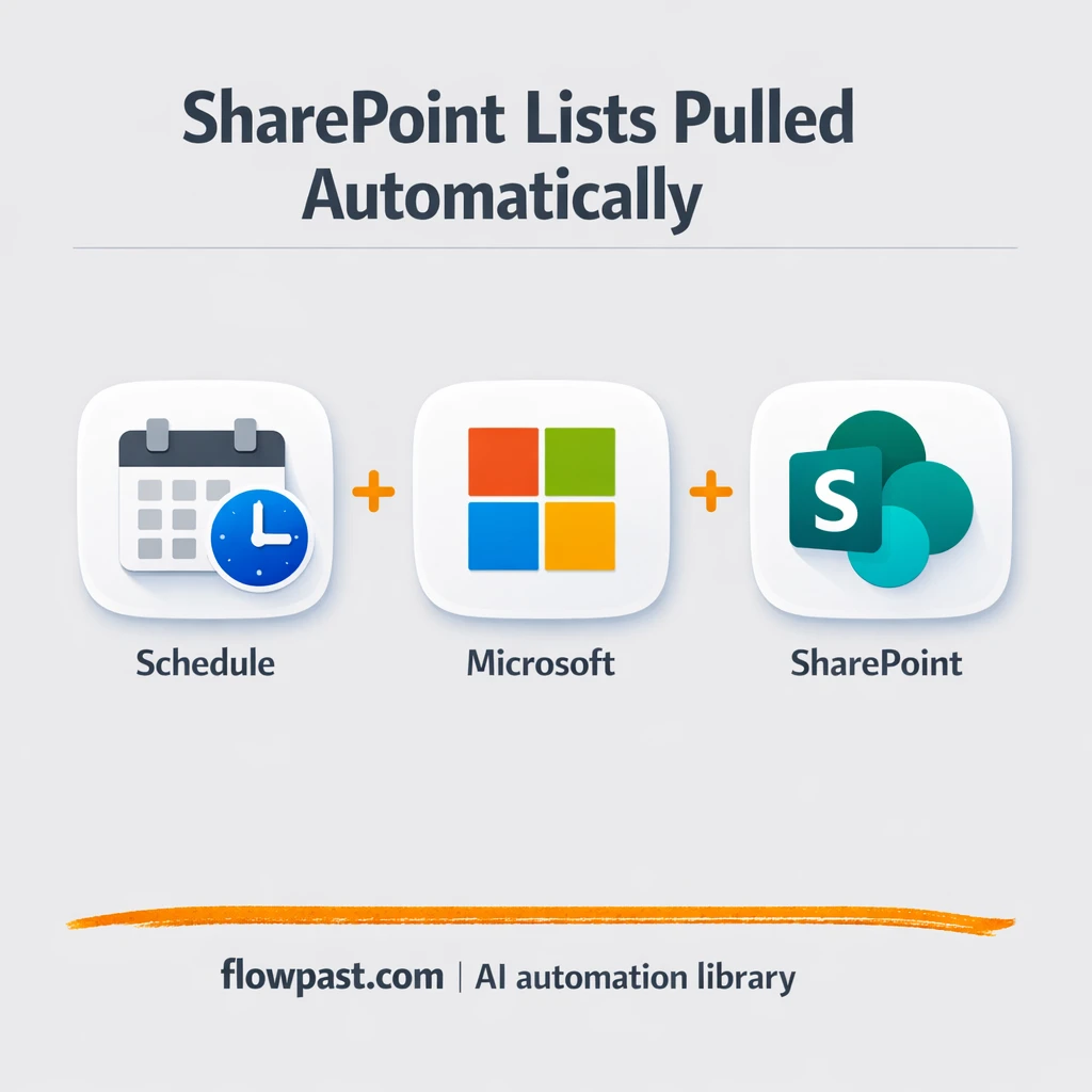 SharePoint to Google Sheets, always current lists - n8n workflow automation template