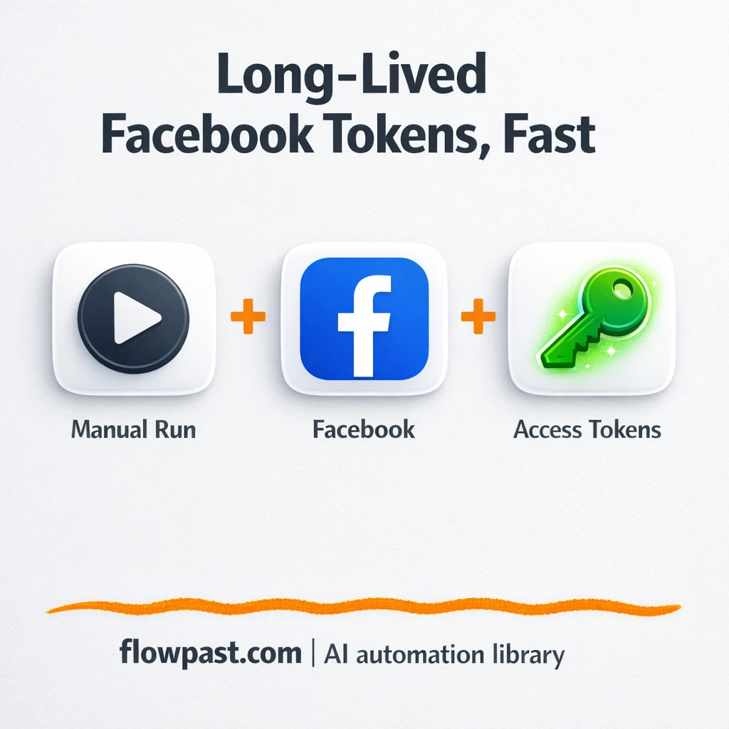 Facebook + Google Sheets: tokens that do not break - n8n workflow automation template