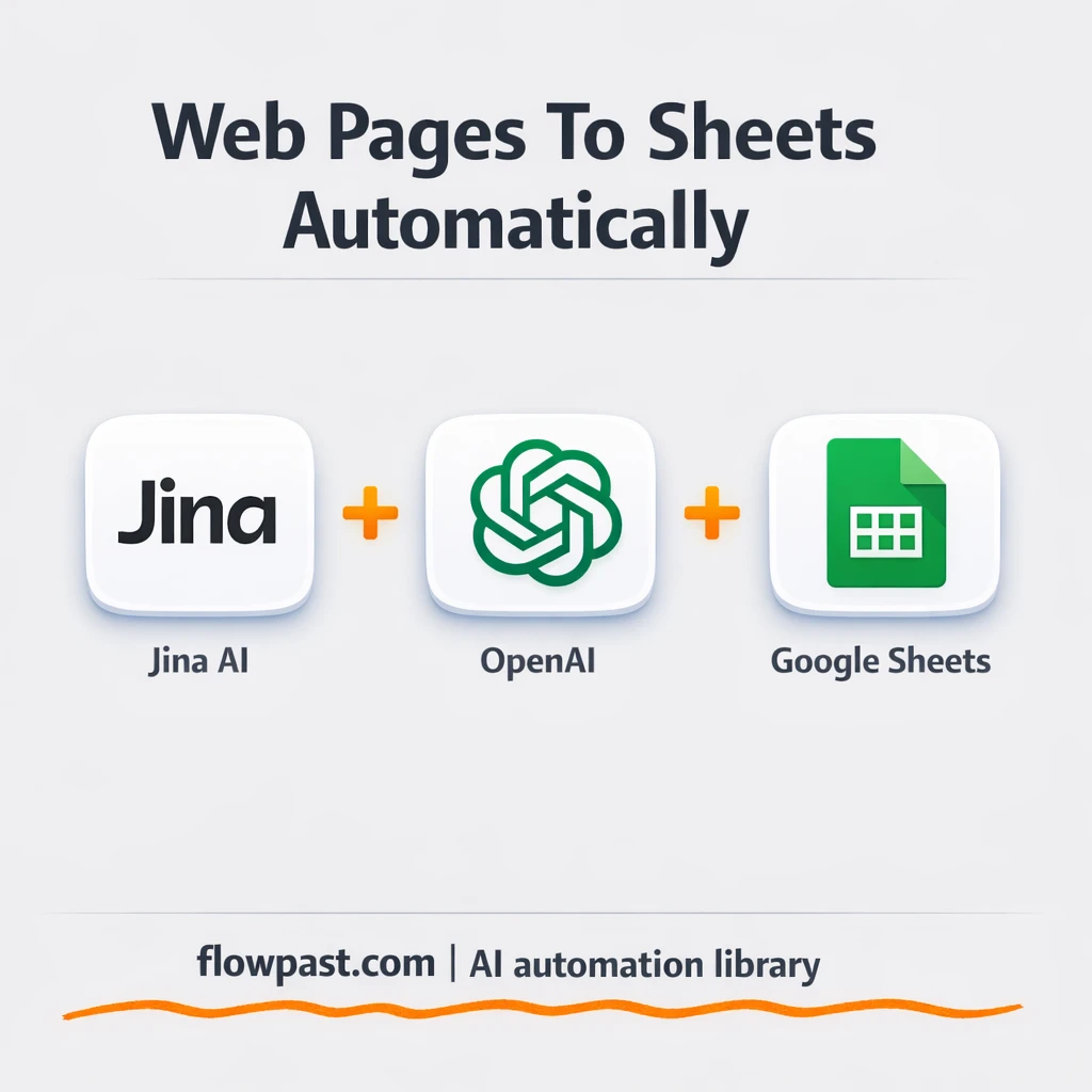 Jina AI to Google Sheets, clean product rows fast - n8n workflow automation template