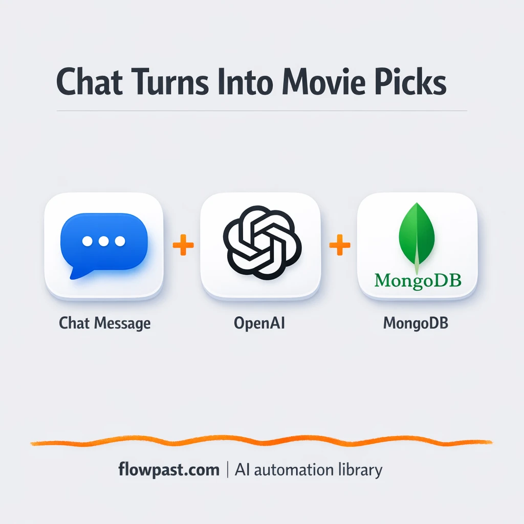 Slack to MongoDB, instant answers to movie questions - n8n workflow automation template