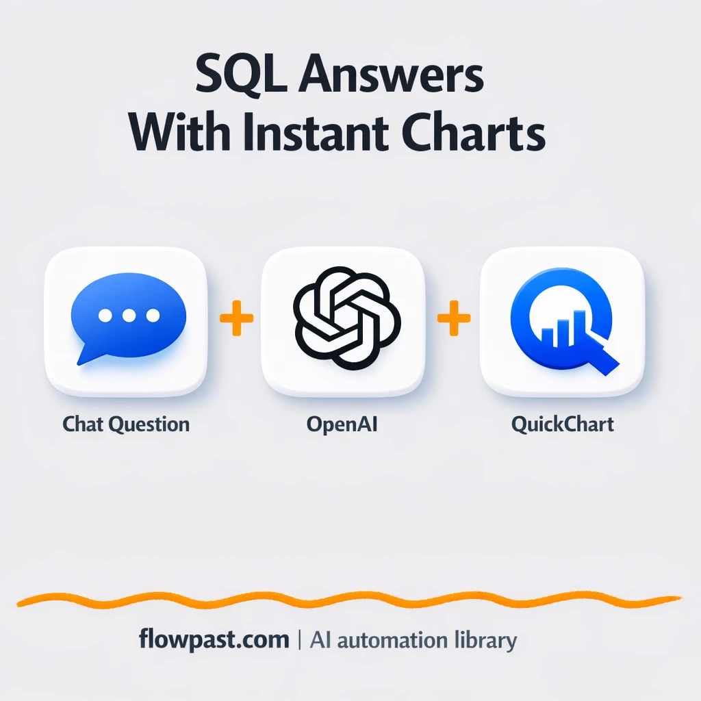 Postgres to Slack, instant answers with QuickChart - n8n workflow automation template