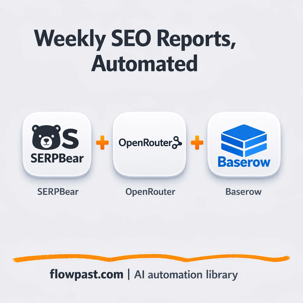 SerpBear + Baserow: keyword reports you can trust - n8n workflow automation template