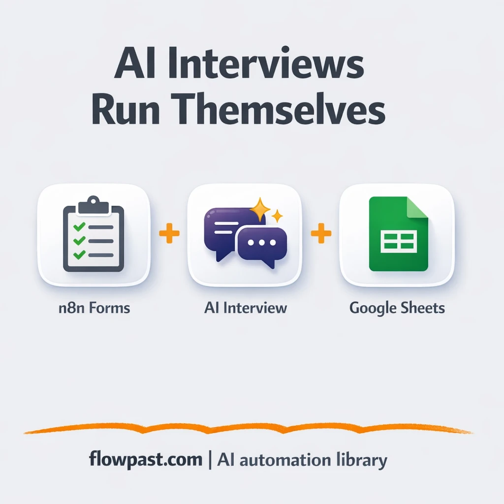 Google Forms to Google Sheets, interviews logged clean - n8n workflow automation template