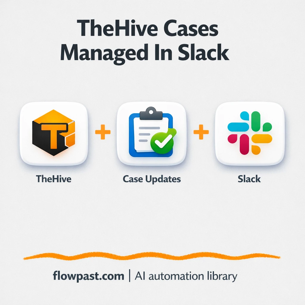 Slack to TheHive, faster case updates without tab hopping - n8n workflow automation template