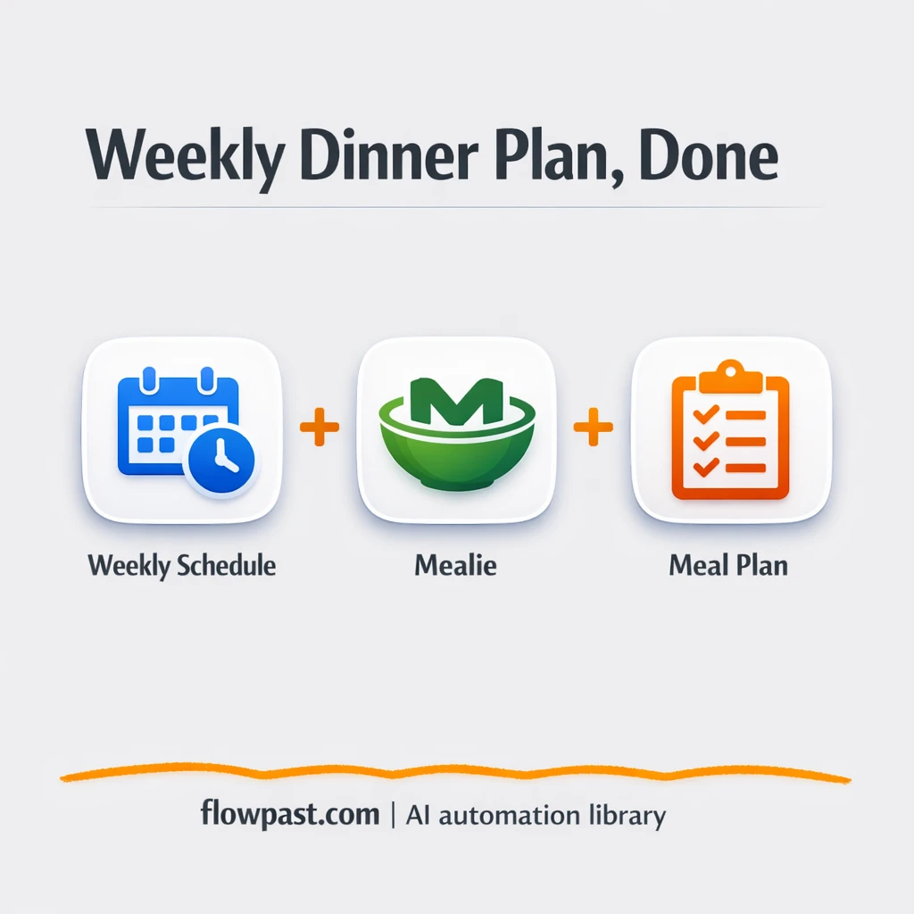 Mealie + Google Sheets: meal plans picked for you - n8n workflow automation template