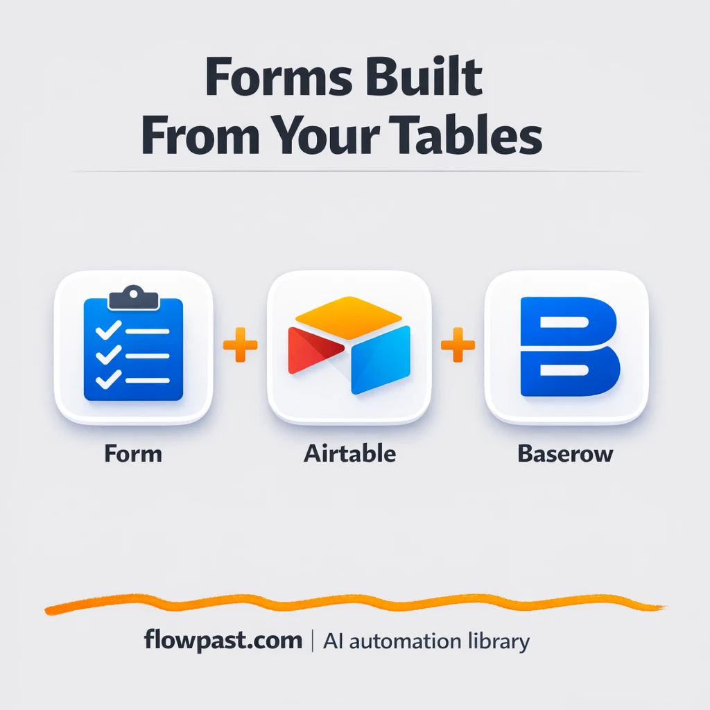 Airtable to Baserow, forms that stay in sync - n8n workflow automation template