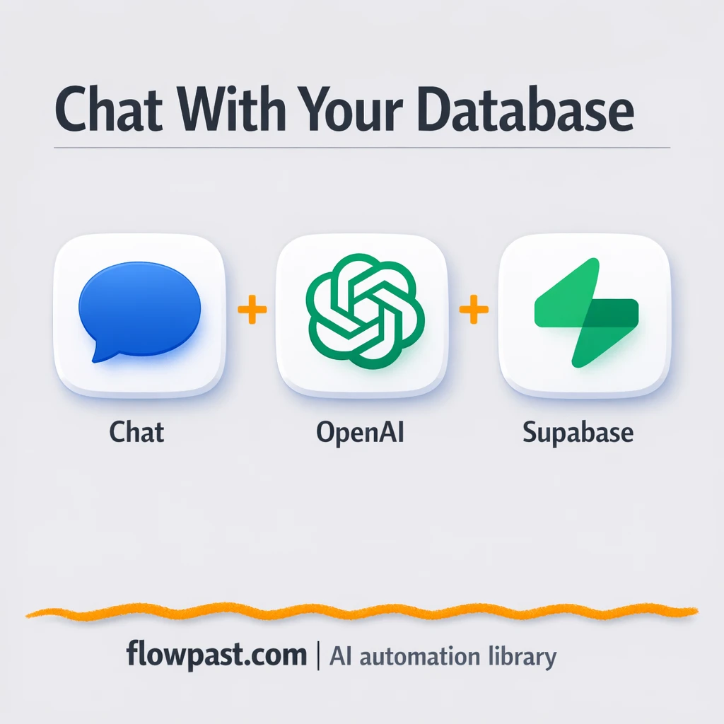 Supabase + OpenAI: database answers in plain English - n8n workflow automation template