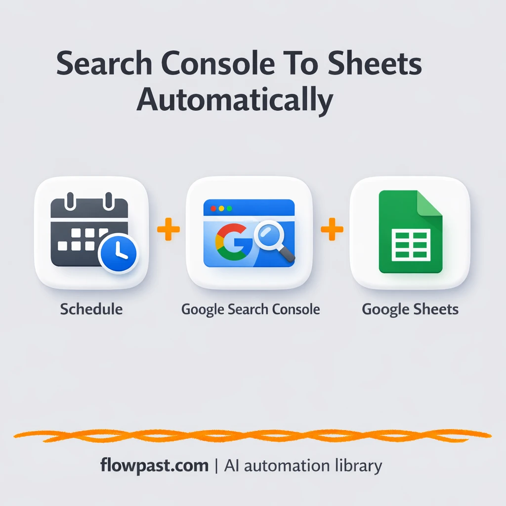 Search Console to Google Sheets, SEO reports ready - n8n workflow automation template