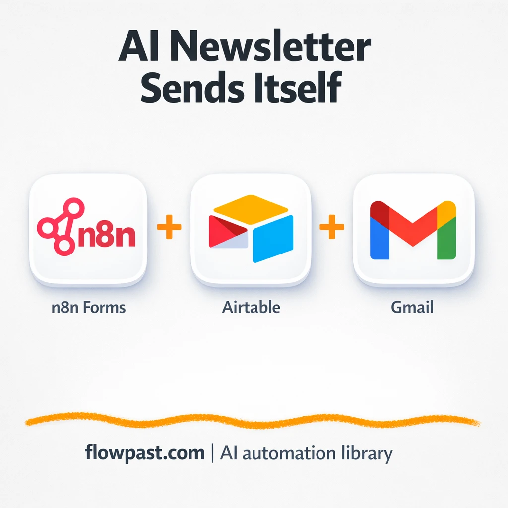 Airtable + Gmail: newsletters sent on schedule - n8n workflow automation template