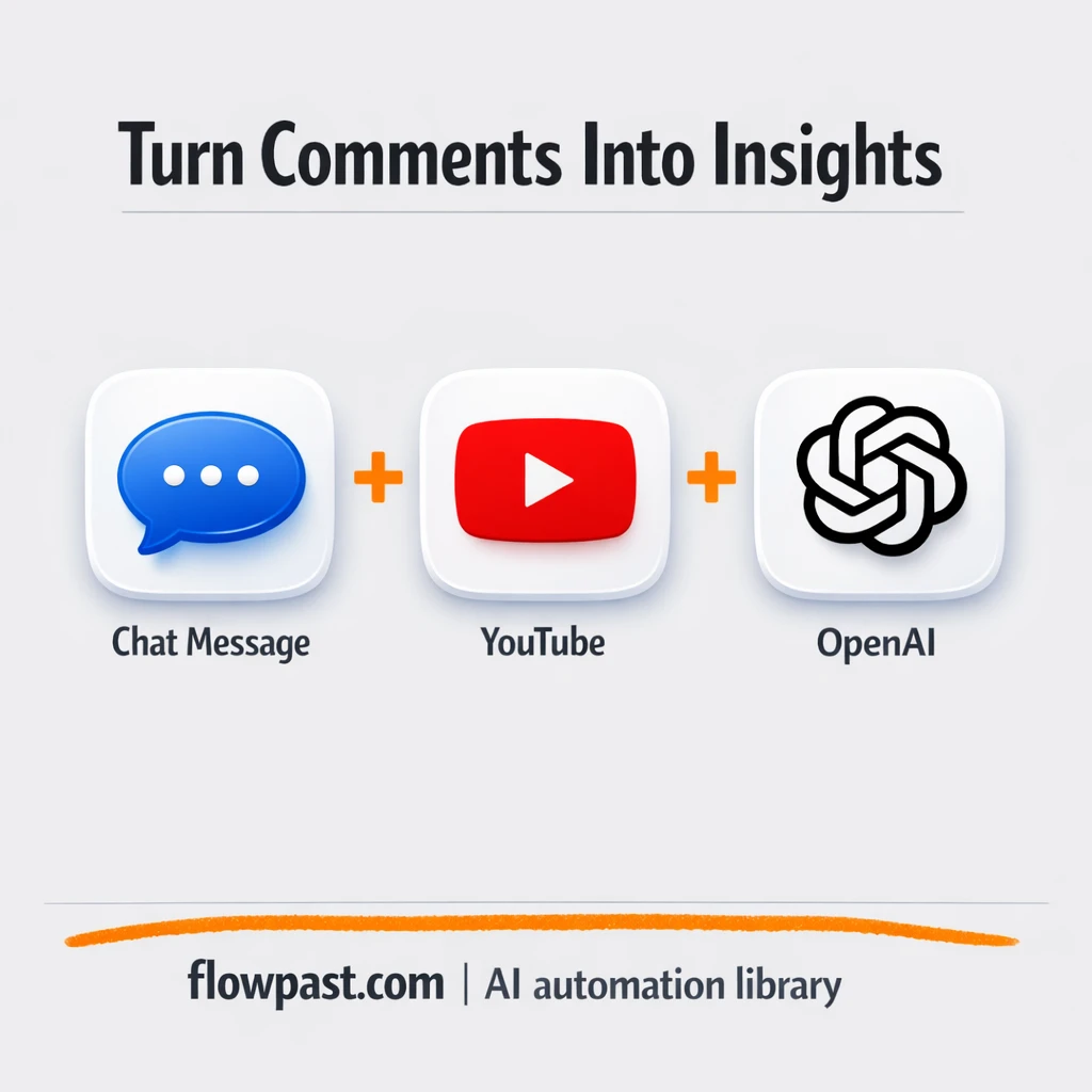 YouTube + OpenAI: instant comment and thumbnail insights - n8n workflow automation template