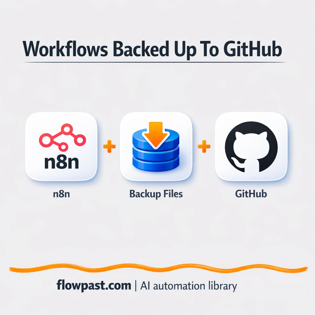 GitHub backups that keep your exports versioned - n8n workflow automation template