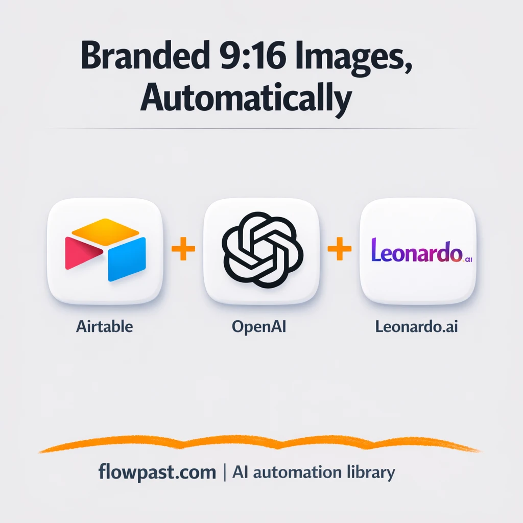 Airtable + Leonardo.ai: branded scenes ready fast - n8n workflow automation template