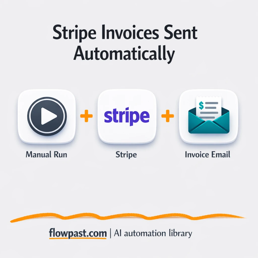 Stripe + Gmail: invoices sent right every time - n8n workflow automation template