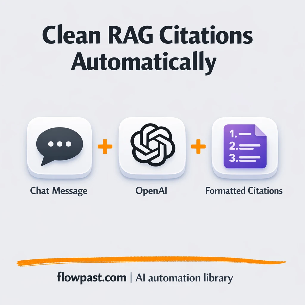 OpenAI Assistant to Google Docs, clean citations - n8n workflow automation template