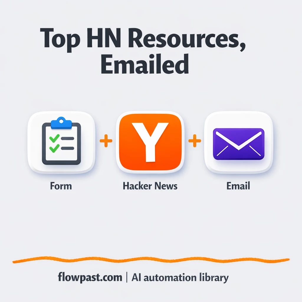 Hacker News to Gmail, curated learning links - n8n workflow automation template
