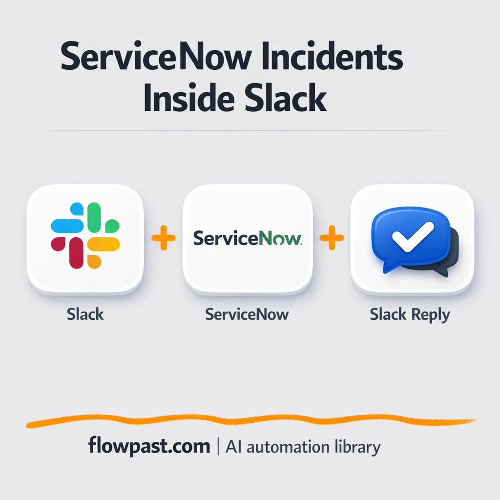 Slack + ServiceNow: incident details on demand - n8n workflow automation template